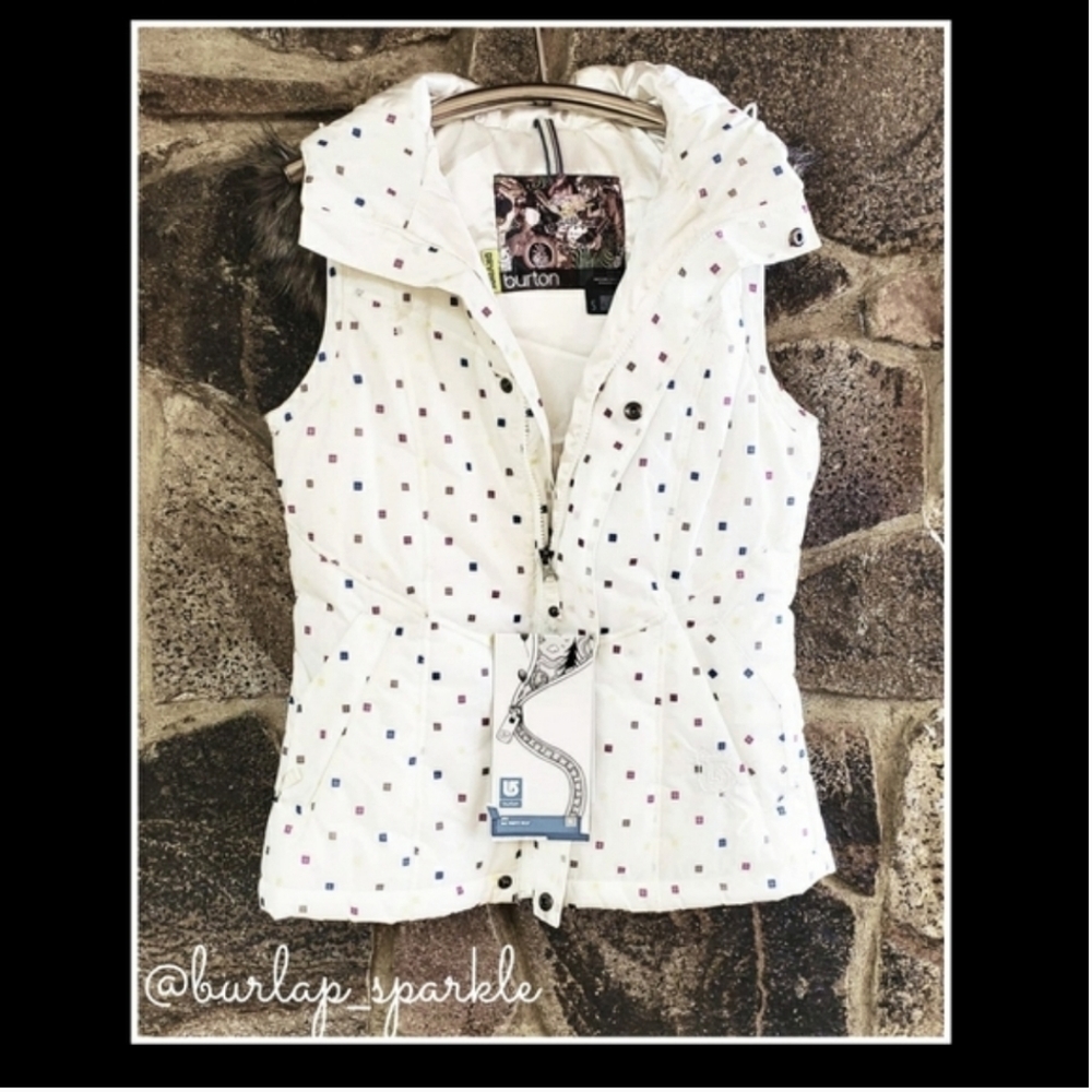 Super Cute Burton Sly Puffy Vest NWT